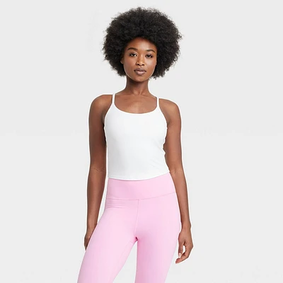 Women Everyday Soft Cami Cropped Tank Top