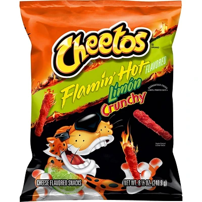 Cheetos Crunchy Flamin Hot Limn Cheese Flavored Snacks - 8.5oz