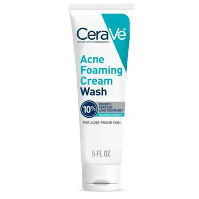 CeraVe Acne Control Foaming Face Cleanser 10% BPO - 5 fl oz