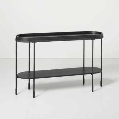 Wood & Metal Console Table - Black - Hearth & Hand with Magnolia