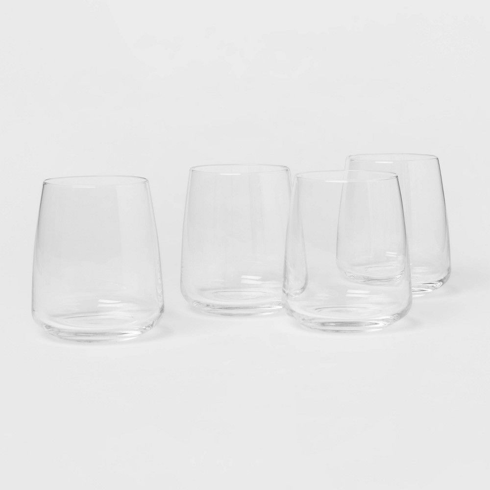 4pk Simsbury Stemless Wine Glasses - Threshold