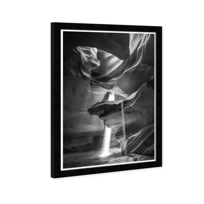 13 x 19 Ojos del Sol Nature and Landscape Framed Wall Art Gray/Black - Hatcher and Ethan: Modern Desert Photography Print