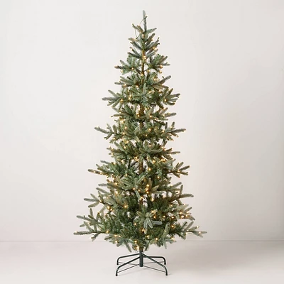 7 Pre-Lit Faux Pine Christmas Tree Clear White Lights - Hearth & Hand with Magnolia