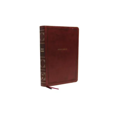 Nkjv, Reference Bible, Super Giant Print, Leathersoft, Brown, Red Letter Edition, Comfort Print - Large Print by Thomas Nelson (Leather Bound)