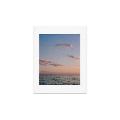 Deny Designs 11x14 Bethany Young Photography Ocean Moon on Film Unframed Art Print: Modern Style, Cardstock, Digital Abstract