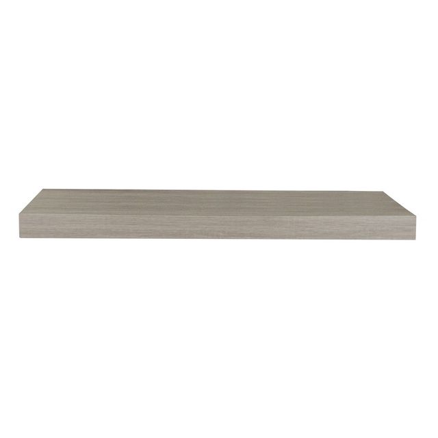 24 Floating Shelf Wall Mounted Hidden Brackets Gray Wash - Inplace