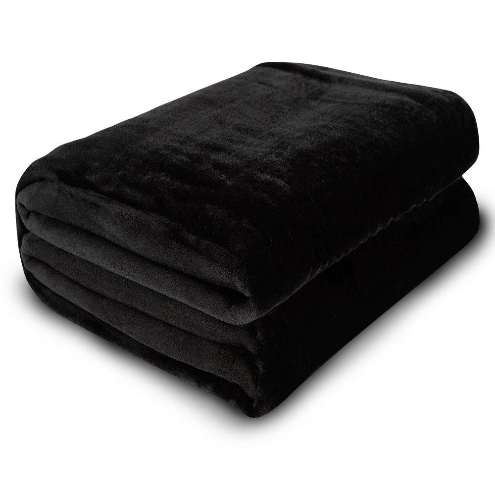 Family Throw Blanket Solid  - The Grande Blanket: Lightweight, Machine Washable, Plain Weave Polyester, California King Size