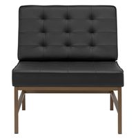 Ashlar Bonded Leather Tufted Chair - Home