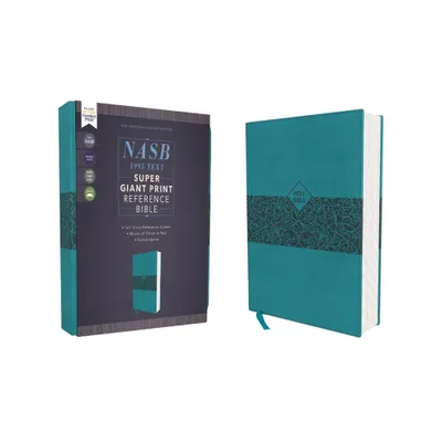 Nasb, Super Giant Print Reference Bible, Leathersoft, Teal, Red Letter Edition, 1995 Text, Comfort Print - Large Print by Zondervan (Leather Bound)