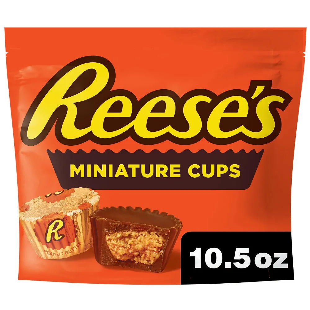 REESE'S Easter Milk Chocolate Miniatures Peanut Butter Cups, 17.1 oz big bag