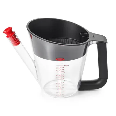 OXO 4 Cup Plastic Fat Separator Gray