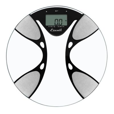 Ultra Slim Body Composition Bath Scale - Escali: Glass Digital Health Monitor, 400 lb Capacity