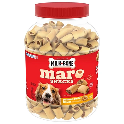 Milk-Bone Marosnacks Dog Treat with Peanut Butter Flavor - 40oz