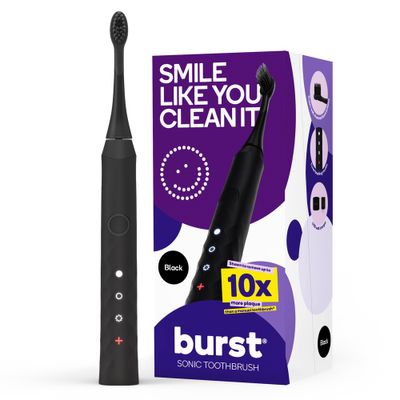 burst Sonic Rechargeable Electric Toothbrush - Black