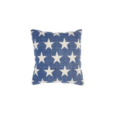 20x20 Oversize Printed Stars Square Throw Pillow Navy - Mina Victory
