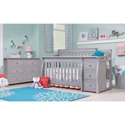 Sorelle Princeton Elite Crib & Changer Weathered Gray