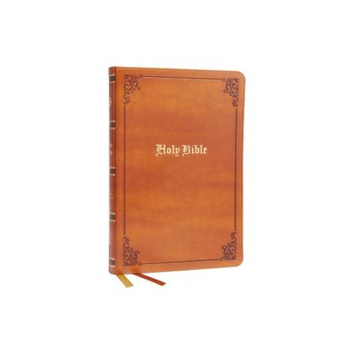 KJV Holy Bible: Large Print Thinline, Tan Leathersoft, Red Letter, Comfort Print: King James Version - by Thomas Nelson (Leather Bound)