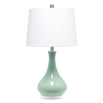 Droplet Table Lamp with Fabric Shade - Lalia Home: Ceramic Base, Assembly