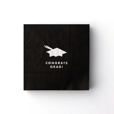 Congrats Grad Cocktail Napkins from Bonjour Fete - 20ct