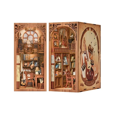 Hands Craft DIY Bookend Puzzle The Secret Rhythm: Miniature House Kit, Craft Activity for Tweens, Includes Light & Tweezers