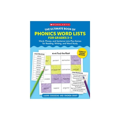 The Ultimate Book of Phonics Word Lists: Grades 3-5 - by Rhonda Graff & Laurie Cousseau (Paperback)