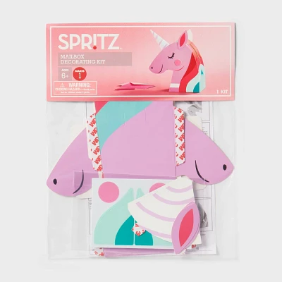 Unicorn Valentines Day Mailbox Paper Craft Kit - Spritz