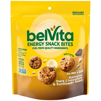 BelVita Banana Dark Chocolate and Sunflower Seed Energy Snack Bars - 5oz