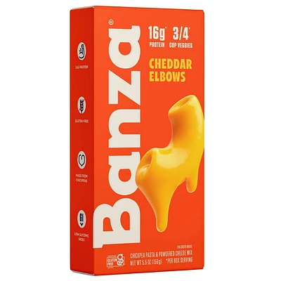 Banza Gluten Free Chickpea Elbows & Classic Cheddar Macaroni & Cheese - 5.5oz