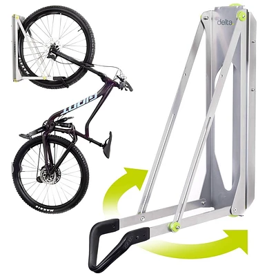 Delta Cycle Pivot Bike Storage Garage Rack Swivel Bike Accessory Mount