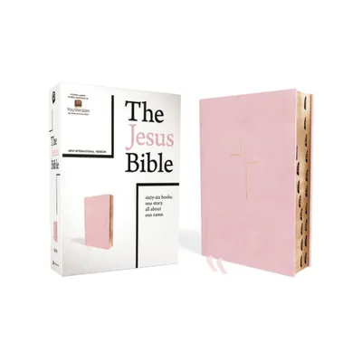 The Jesus Bible, NIV Edition, Leathersoft Over Board, Pink, Indexed, Comfort Print - by Zondervan (Hardcover)