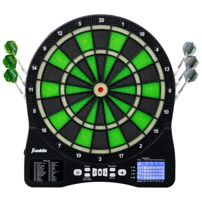 Franklin Sports Light Up Electronic Dartboard Set