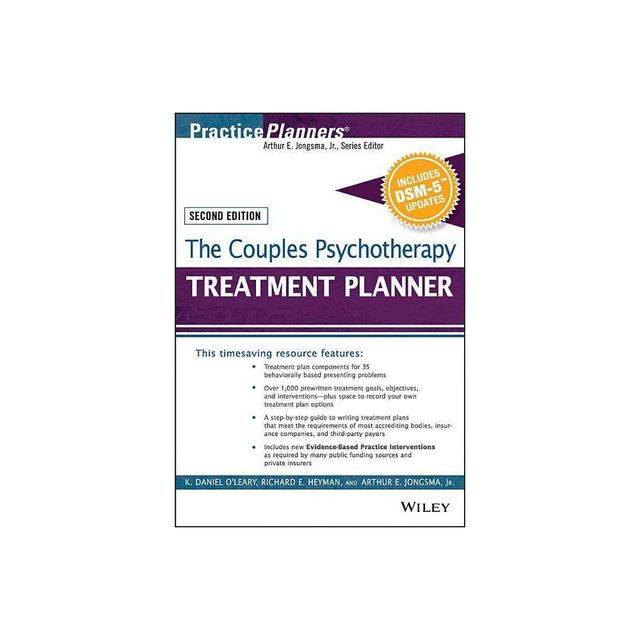 The Couples Psychotherapy Treatment Planner, with Dsm-5 Updates - (PracticePlanners) 2nd Edition (Paperback)