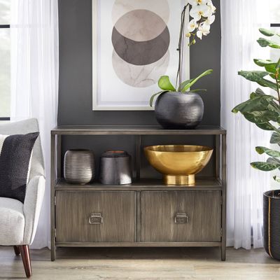 Linden Metal Buffet Gray - angelo:HOME