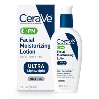 CeraVe Face Moisturizer,PM Facial Moisturizing Lotion,Night Cream for Normal to Oily Skin