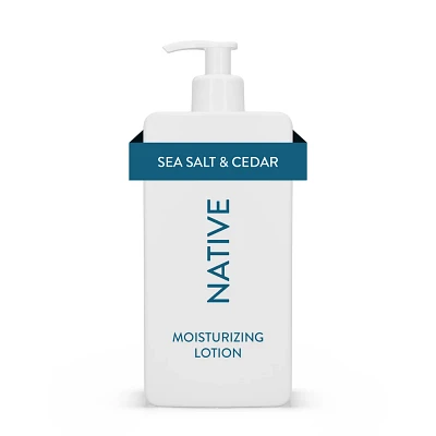 Native Body Lotion Pump - Sea Salt & Cedar - 16.5 fl oz