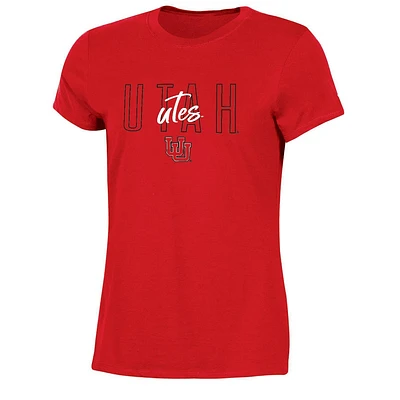 NCAA Utah Utes Womens Crew Neck T-hirt