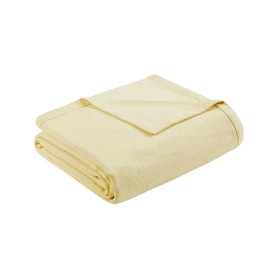 Bed Blanket Liquid Cotton Twin Ivory