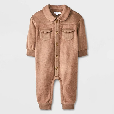 Grayson Mini Baby Boys Collared Romper