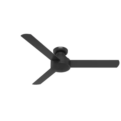 Hunter Fan 52 Presto Low Profile Ceiling Fan Black :Wall Control, SureSpeed