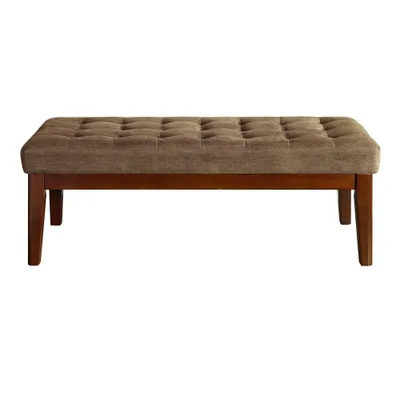 Claire Tufted Upholstered Bench Desert Tan - Adore Decor