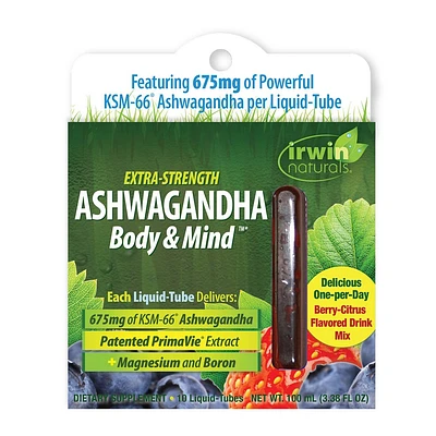 Irwin Naturals Dietary Supplement Ashwagandha Mind & Body Liquid