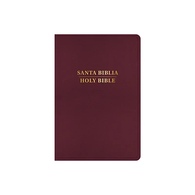 Rvr 1960/KJV Biblia Bilinge Letra Grande, Borgoa Imitacin Piel (Edicin 2024) - by B&h Espaol Editorial (Leather Bound)