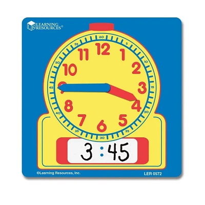 Learning Resources Write and Wipe Student Clocks - Help Kids Practice Time Clocks for Kids Classroom Set of 10