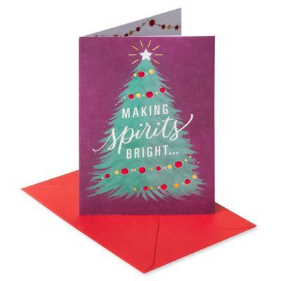 Carlton Cards Making Spirits Bright Christmas Card