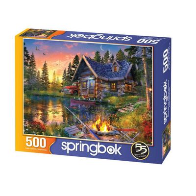 Springbok Spring and Summer: Sun Kissed Cabin Jigsaw Puzzle - 500pc