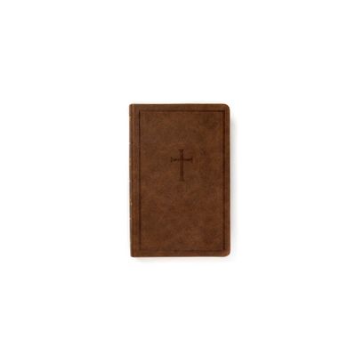 KJV Personal Size Bible, Brown Leathertouch - by Holman Bible Publishers (Leather Bound)