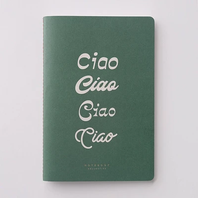 Notebook Collective 120pg Ruled Notebook 5.75x8.25 Green Ciao