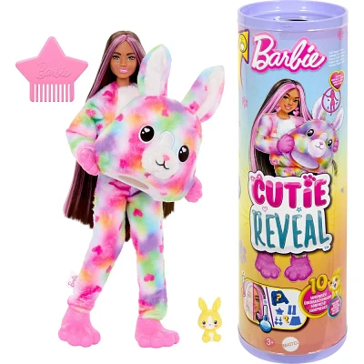 Barbie Cutie Reveal Bunny Doll & Accessories, Color Dream Series with 10 Surprises