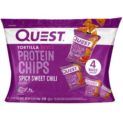 Quest Nutrition Tortilla Style Protein Chips - Spicy Sweet Chili - 4pk/1.1oz