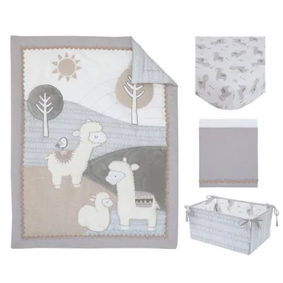 NoJo Mamas Little Llama Crib Set - 4pc